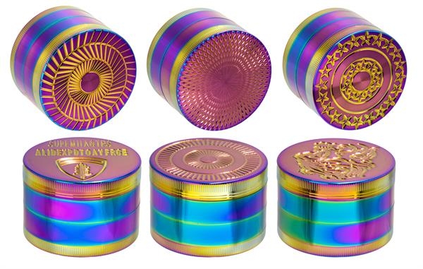 1 Metall Mühle Grinder Pollinator 4-part ø 63mm Rainbow